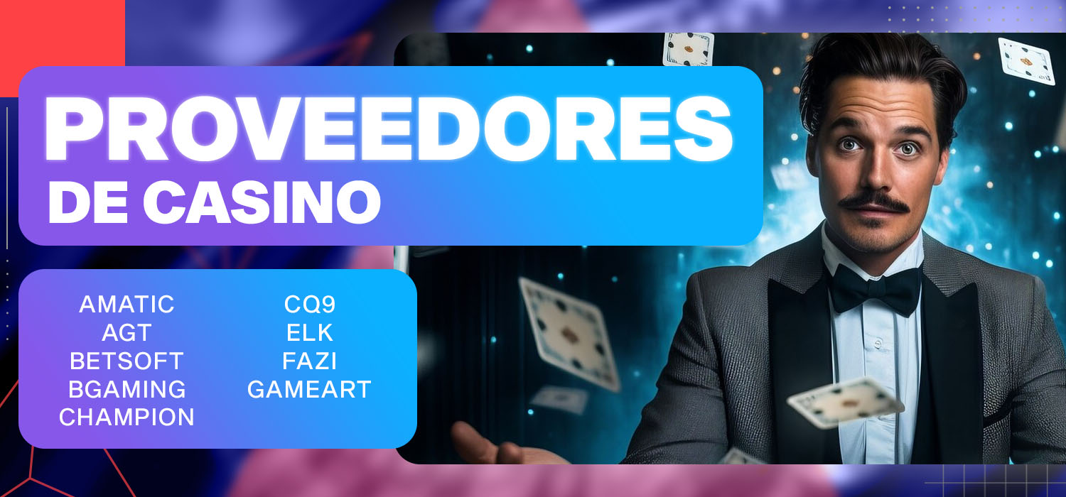 proveedores de casino 1win