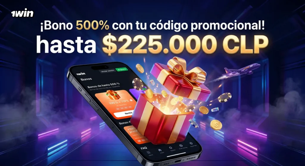 Bono 1win de 500% en cuatro depósitos